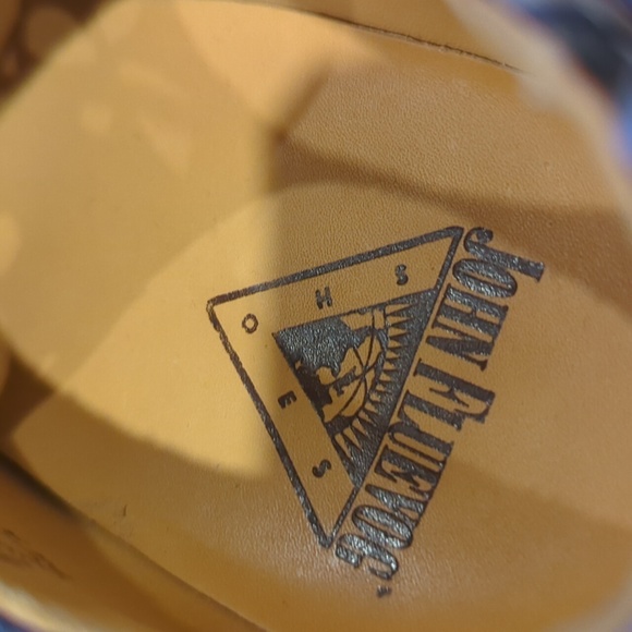 🦄John Fluevog entrance room 112 lace up ghillie heel blue dragon - Picture 12 of 16